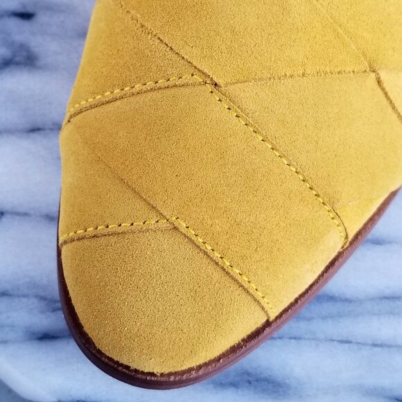 NIB Seychelles Survival Suede Woven Mules in Yellow Women Size 10 NWOT NEW! - Picture 9 of 16